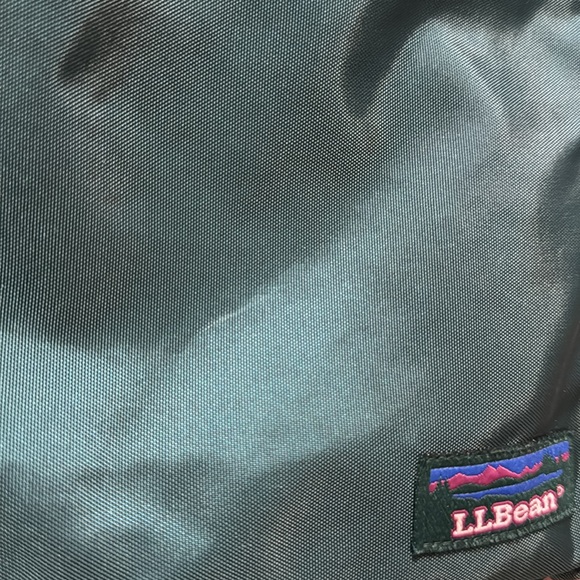 Vintage 80s LL Bean Small Hunting Utility Bag w/Hook Nylon Teal Outdoors Camping - Picture 6 of 7